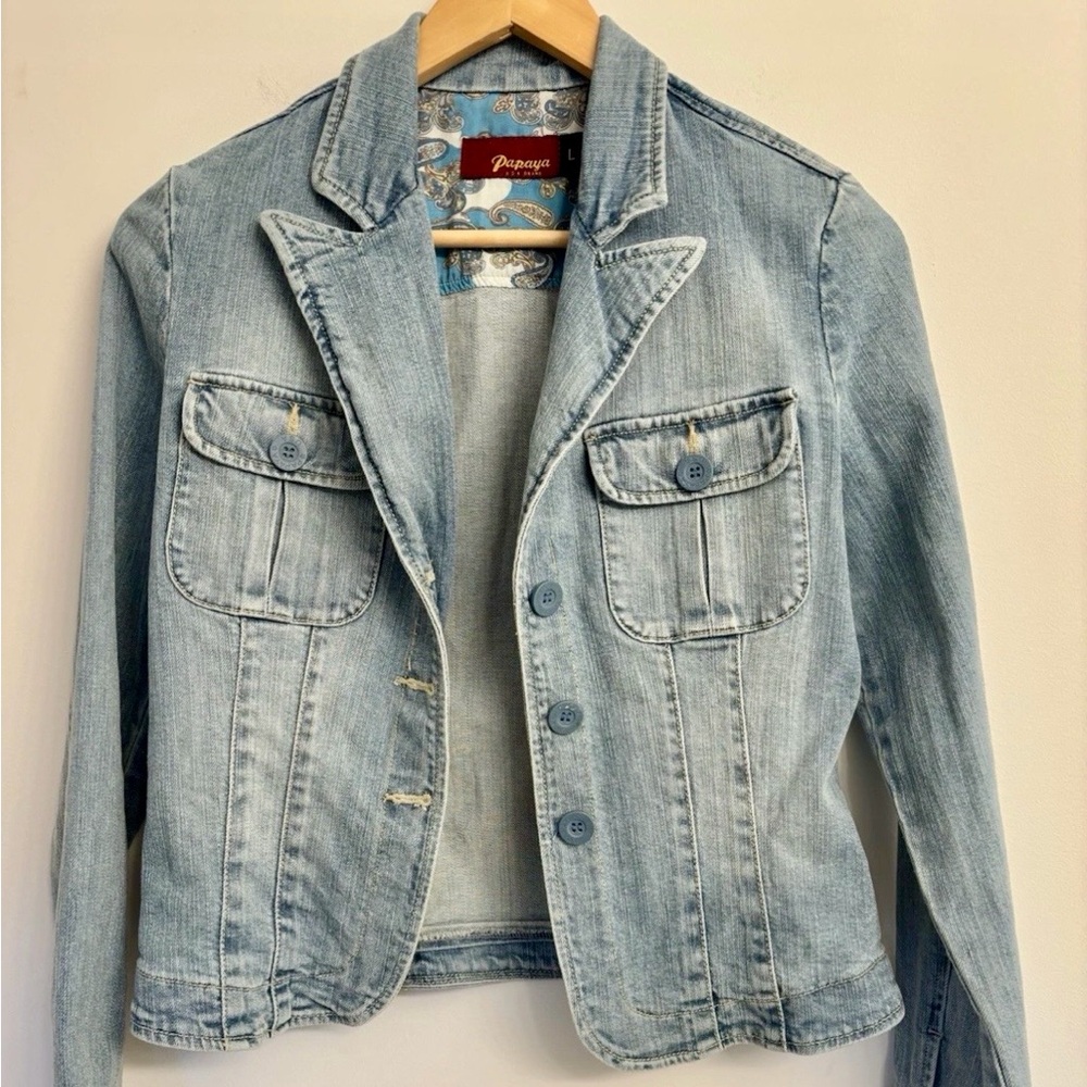 Papaya Light Blue Jean Jacket